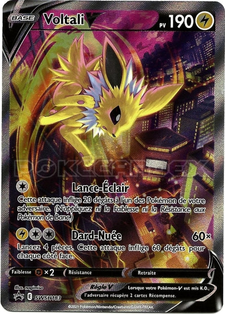 Carte pokémon Voltali V SWSH183 Promo