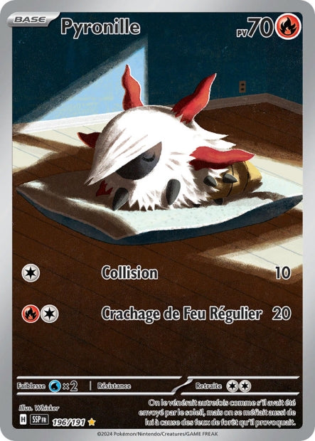Carte pokémon Pyronille 196/191 Étincelles Déferlantes