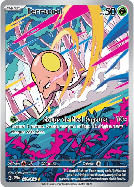 Carte pokémon Terracool 201/198 Écarlate et Violet