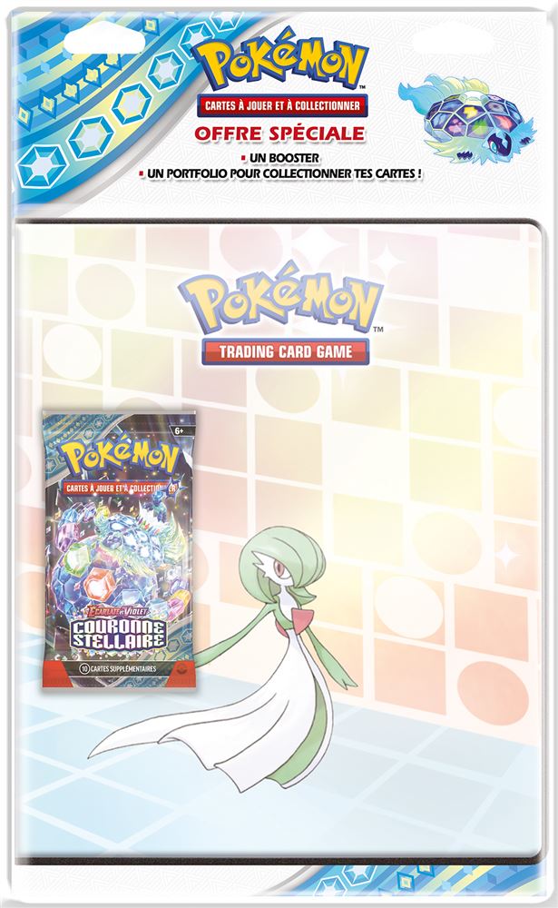 Classeur Portfolio Gardevoir + 1 Booster EV07 Couronne stelaire