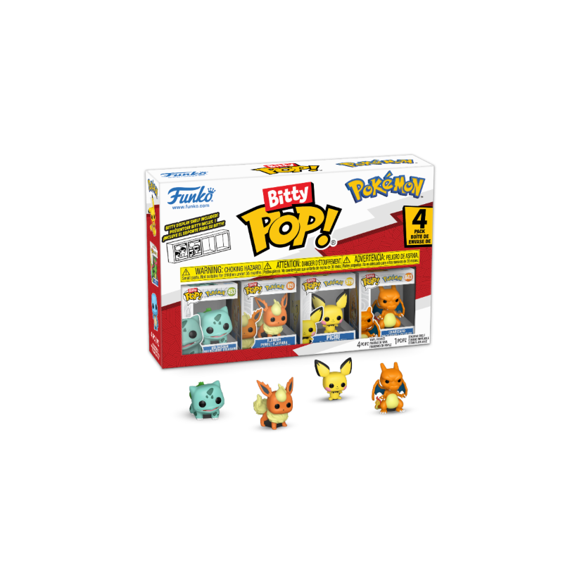 Bitty Pop - 4 Pokémon - Funko