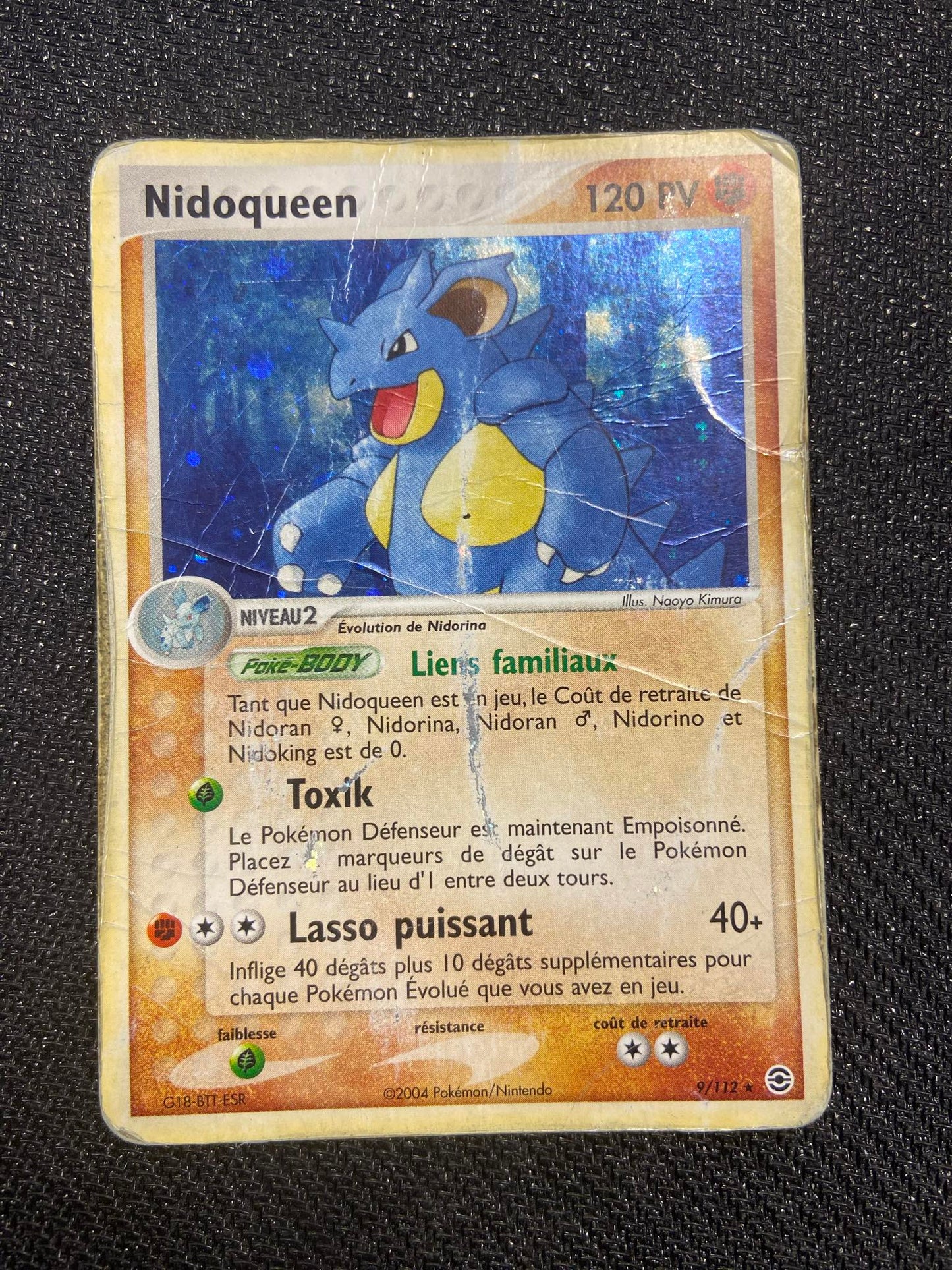 Carte Pokémon Nidoqueen 9/112 EX : Rouge Feu & Vert Feuille