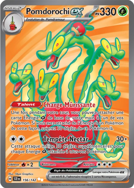 Carte pokémon Pomdorochi ex 156/142 Couronne Stellaire