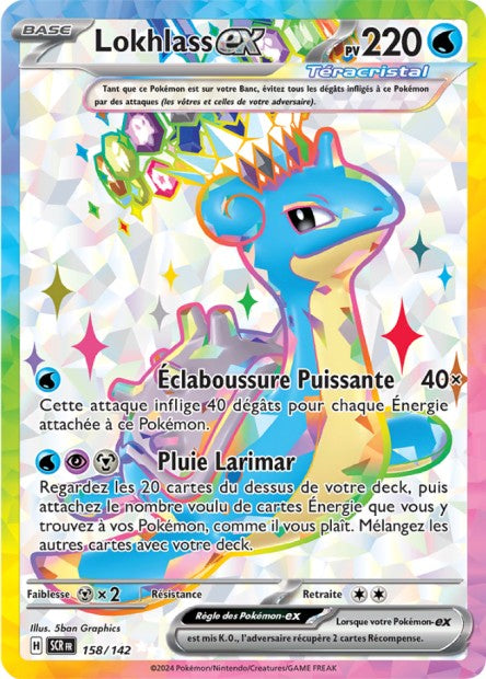 Carte pokémon Lokhlass ex 158/142 Couronne Stellaire