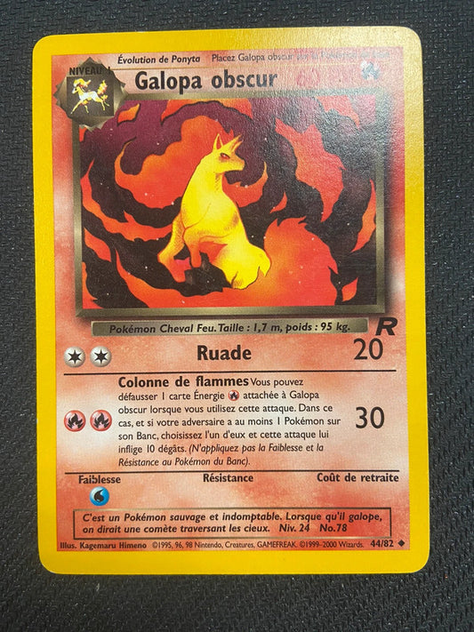 Carte Pokémon Galopa Obscur 44/82 Team Rocket