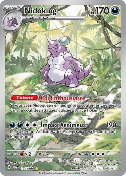 Carte Pokémon Nidoking AR 174/165 151