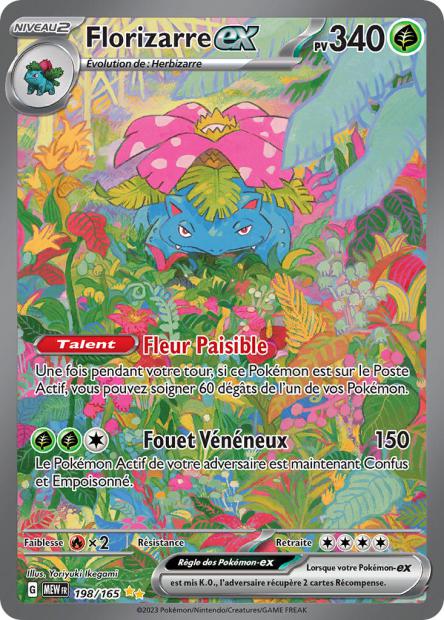 Carte pokémon Florizarre ex ALT 198/165 151