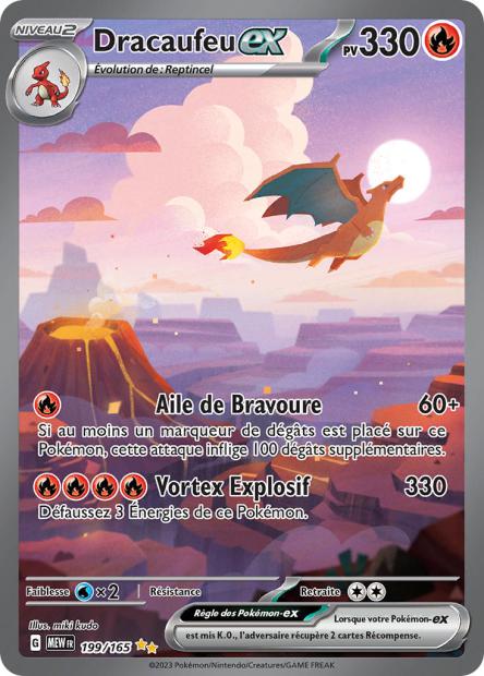 Carte pokémon Dracaufeu ex ALT 199/165 151