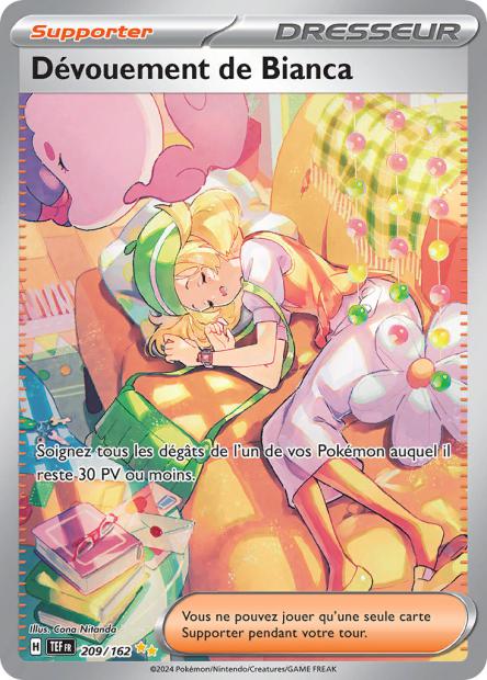 Carte pokémon Dévouement de Bianca 209/162 Force Temporelle