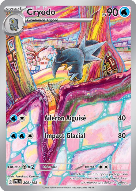 Carte pokémon Cryodo 209/193 Évolutions à Paldea
