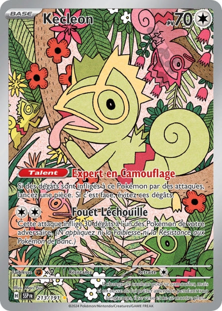 Carte pokémon Kecleon 213/191 Étincelles Déferlantes