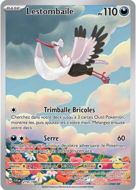 Carte pokémon Lestombaile 219/198 Écarlate et Violet