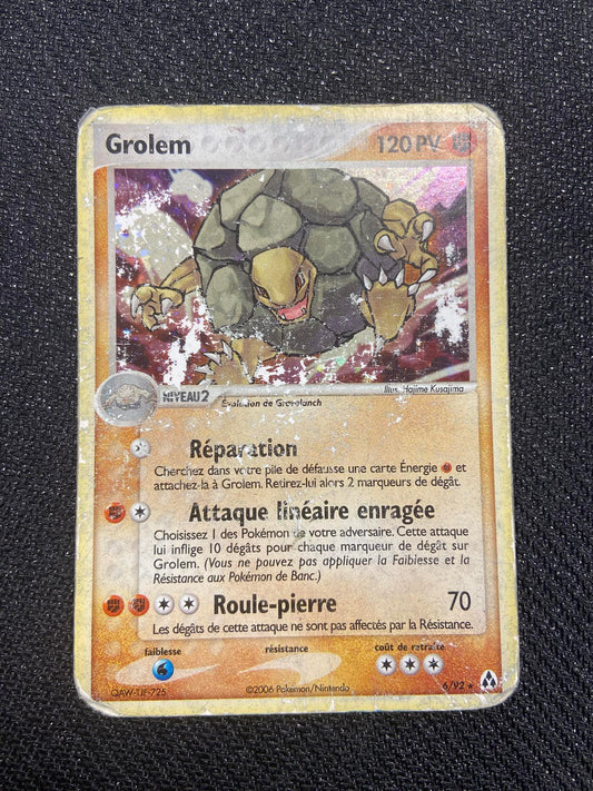 Carte Pokémon Grolem 6/92 EX : Créateurs de Légendes