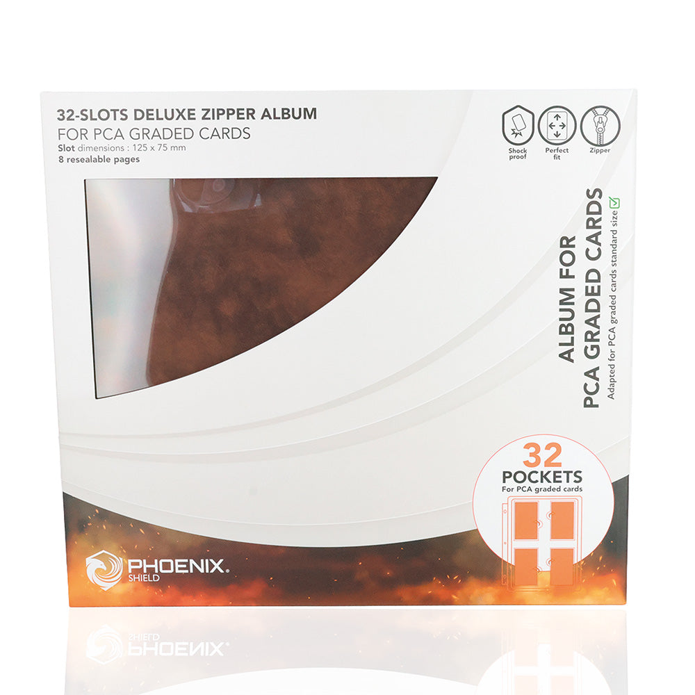 Classeur cartes gradés PCA 32 emplacements Marron Phoenix shield