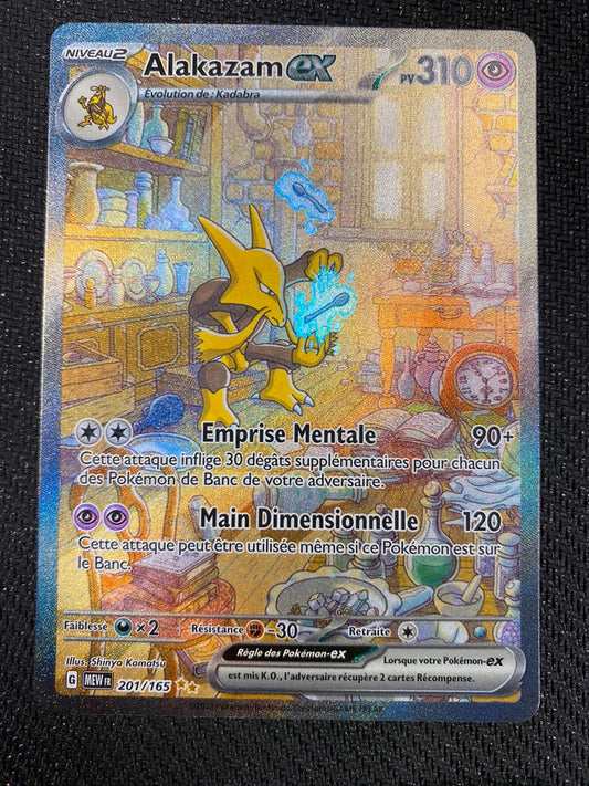 Carte pokémon Alakazam EX ALT 201/165 ecarlate et violet 151