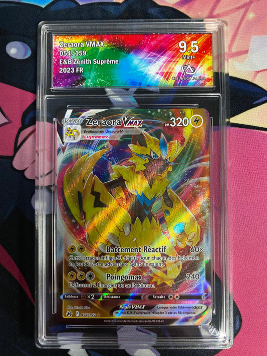 Carte Pokémon Zeraora vmax E&B Zénith Suprême Collect aura 9.5