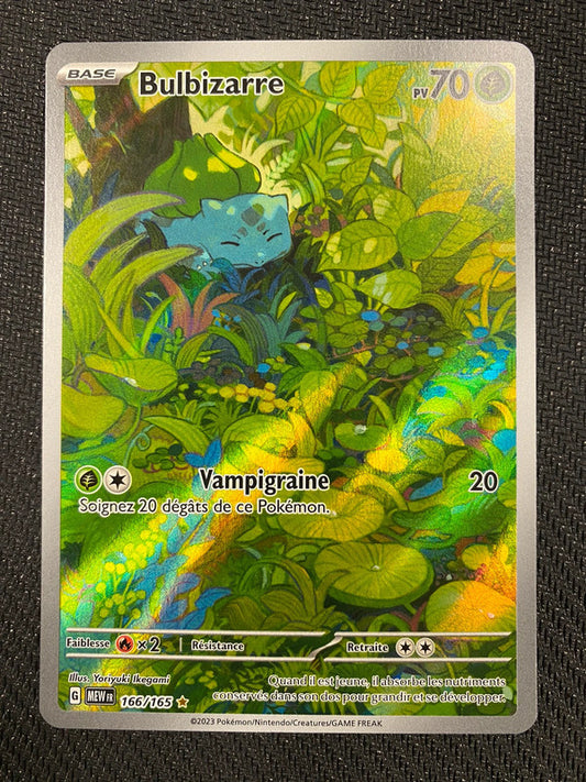 Carte Pokémon Bulbizarre AR 166/165 écarlate et violet 151