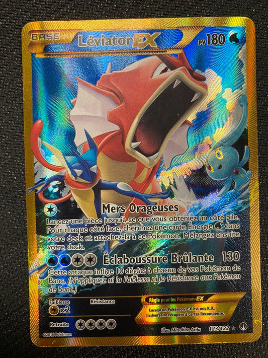 Carte Pokémon Léviator EX Gold 123/122 Rupture turbo