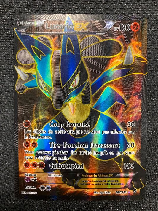 Carte Pokémon Lucario EX FA 107/111 Poing Furieux