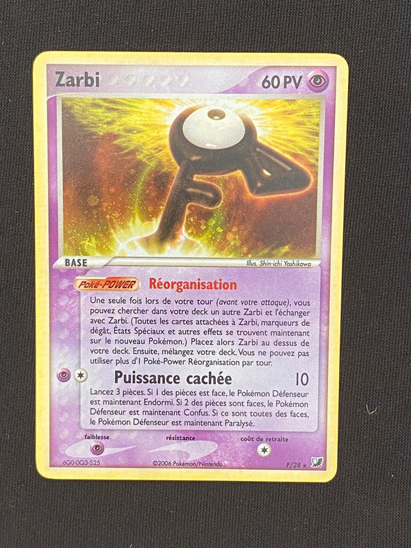 Carte Pokémon Zarbi holo F/115 Ex Forces Cachées