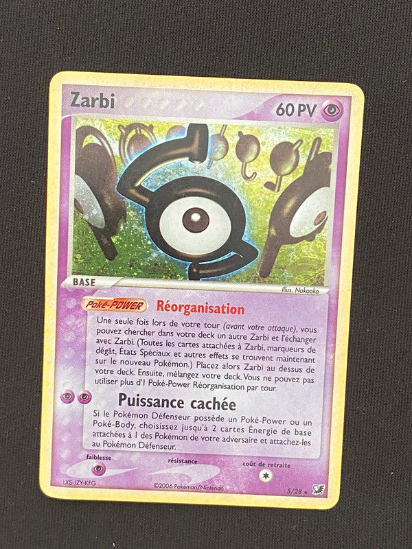 Carte Pokémon Zarbi holo S/115 Ex Forces Cachées