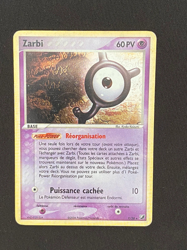 Carte Pokémon Zarbi holo Y/115 Ex Forces Cachées