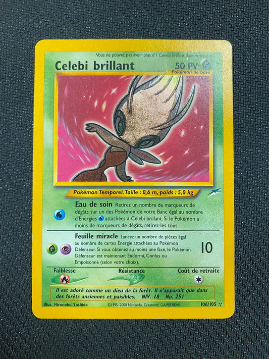 Carte Pokémon Celebi Brillant 106/105 Néo destiny