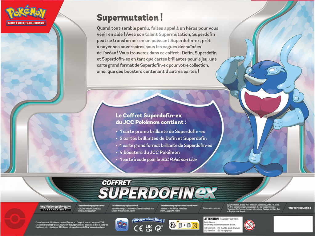 Coffret pokémon Superdofin ex