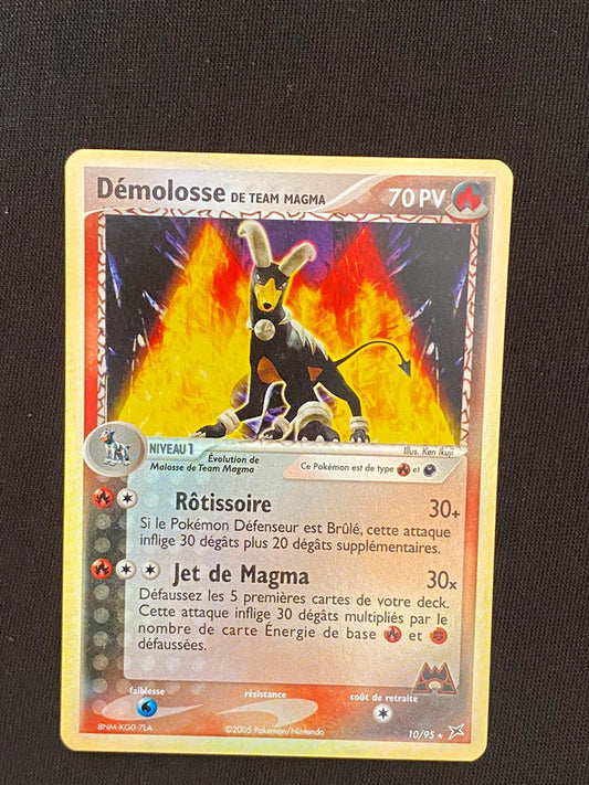 Carte Pokémon Démolosse de team Magma Reverse 10/95 Ex Team Magma VS Team Aqua