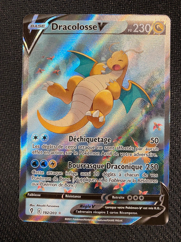 Carte Pokémon Dracolosse V ALT 192/203 Evolution celeste