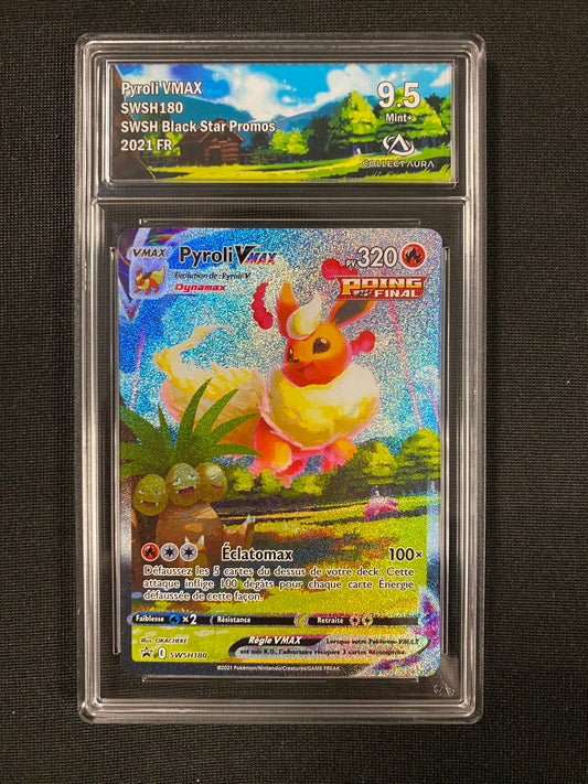 Carte Pokémon Pyroli Vmax SWSH180 Promo Collect Aura 9.5