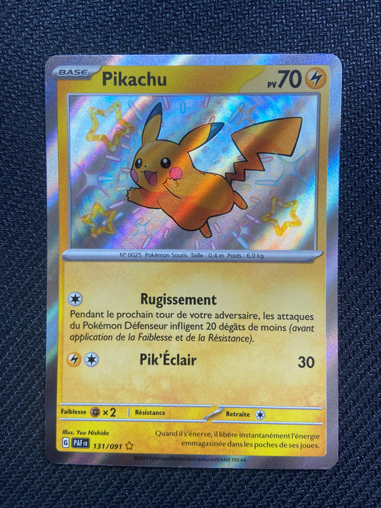 Carte Pokémon Pikachu shiny 131/091 destinées de paldea