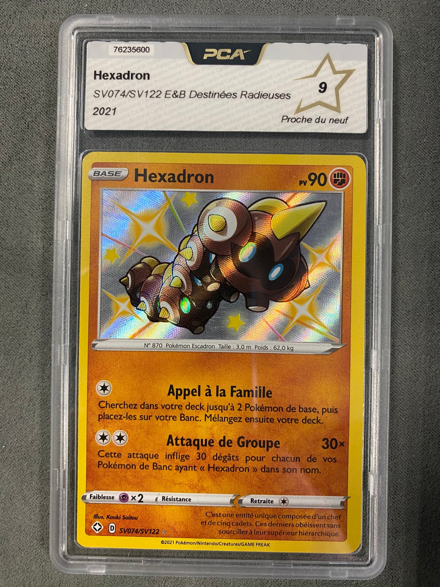 Carte Pokémon Hexadron Shiny sv074/sv122 Destinées Radieuses PCA 9