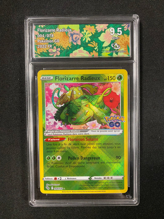 Carte Pokémon Florizarre Radieux 004/078 Pokémon Go Collect Aura 9.5