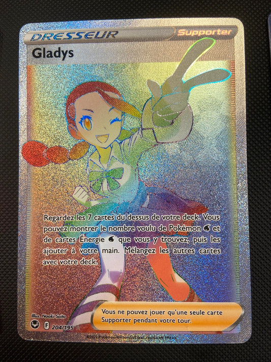 Carte Pokémon Gladys Rainbow 204/195 Tempête argentée