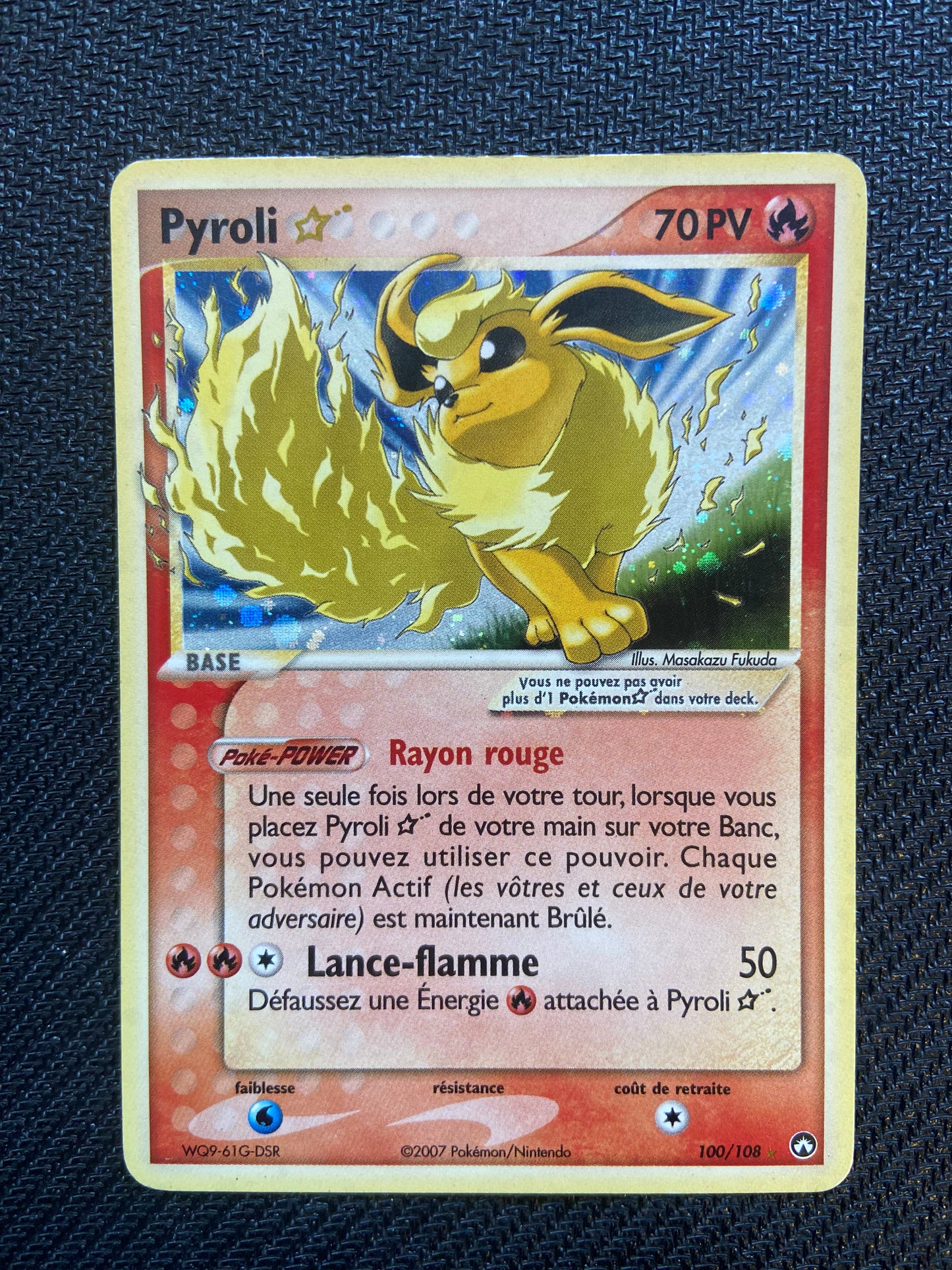 Carte Pokémon Pyroli Star 100/108 Ex gardiens du pouvoir