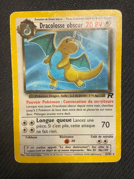 Carte Pokémon Dracolosse obscur 22/82 Team Rocket