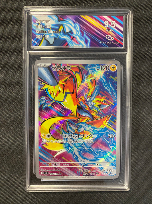 Carte Pokémon Zeraora 109/102 VStellar Miracle Collect Aura 9.5
