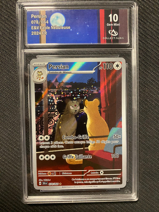 Carte Pokémon Persian 078/064 Fables Nébuleuse Collect Aura 10