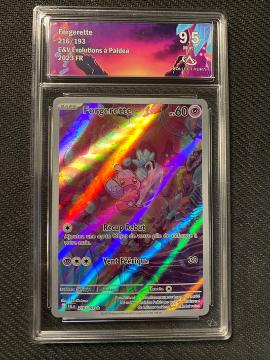 Carte Pokémon Forgerette 216/193 Evolution à Paldéa Collect Aura 9.5