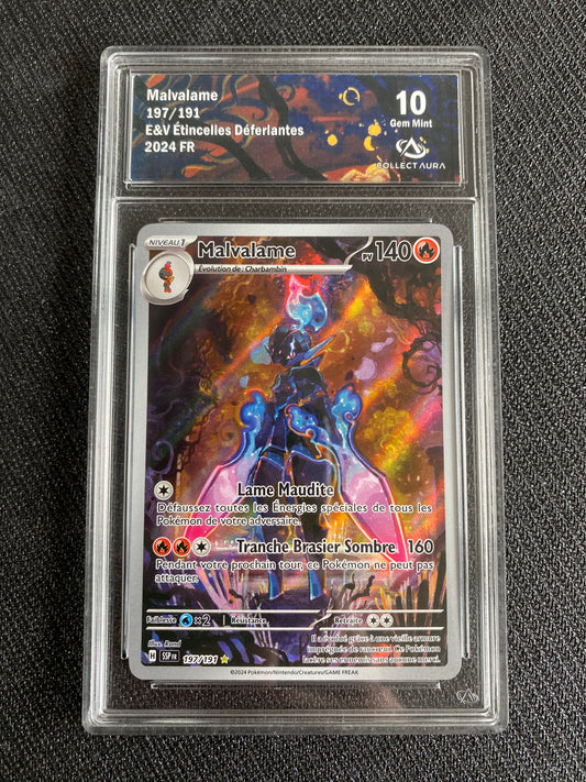 Carte Pokémon Malvalame 197/191 Etincelles Déferlantes Collect Aura 10