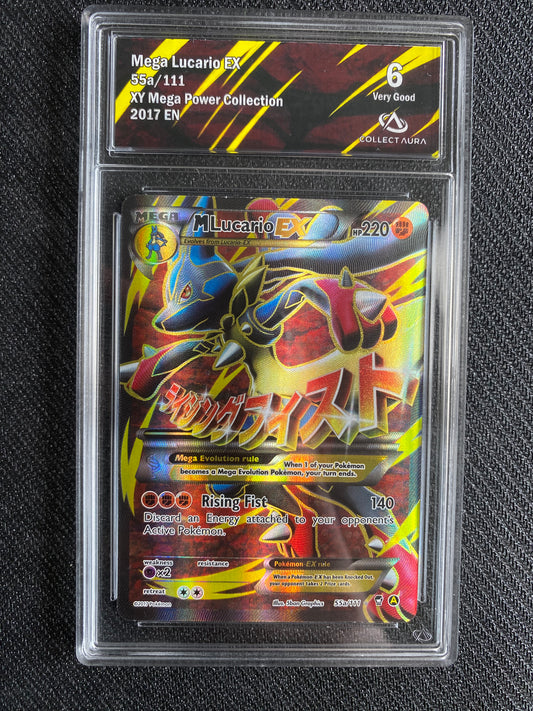 Carte Pokémon Mega Lucario EX 55a/111 XY Mega Power Collection Collect Aura 6