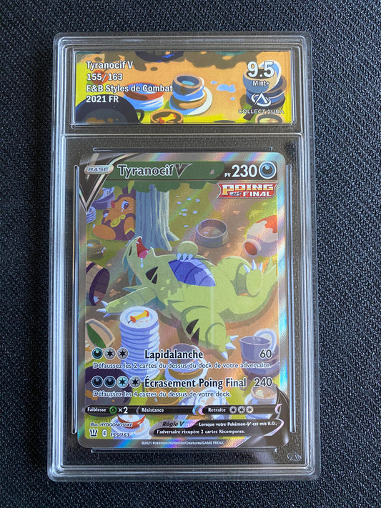 Carte Pokémon Tyranocif V Style de combat 155/163 Collect Aura 9.5 =
