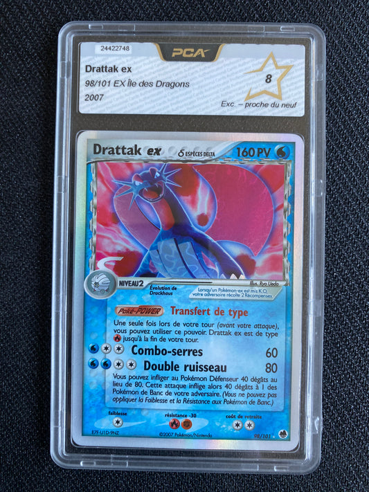 Carte Pokémon Drattak ex Ex île des dragons 98/101 PCA 8