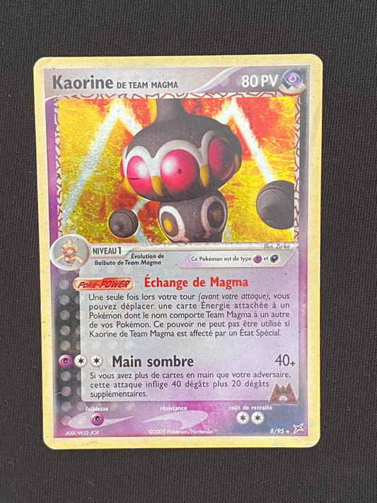 Carte Pokémon Kaorine de team Magma Holo 8/95 Ex Team Magma VS Team Aqua