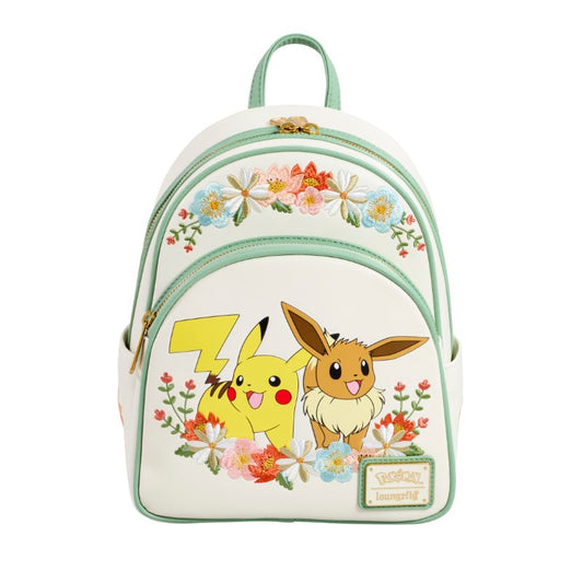 Pokemon Loungefly Sac A Dos Pikachu et Evoli Floral