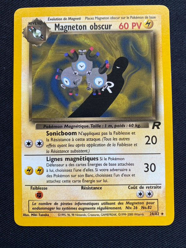 Carte Pokémon Magneton obscur 28/82 team rocket