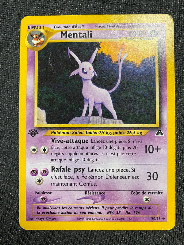 Carte Pokémon Mentali ED1 20/75 Néo discovery