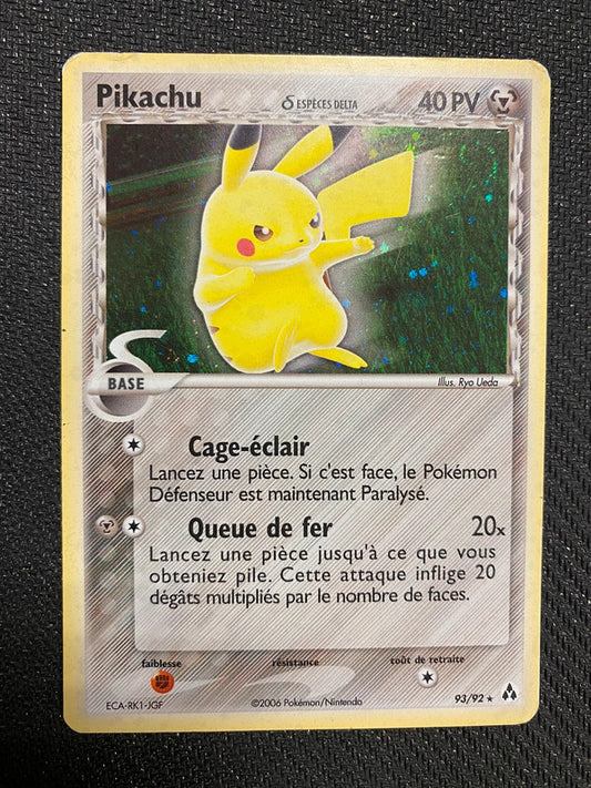 Carte Pokémon Pikachu espèces delta Holo 93/92 ex créateurs de légendes