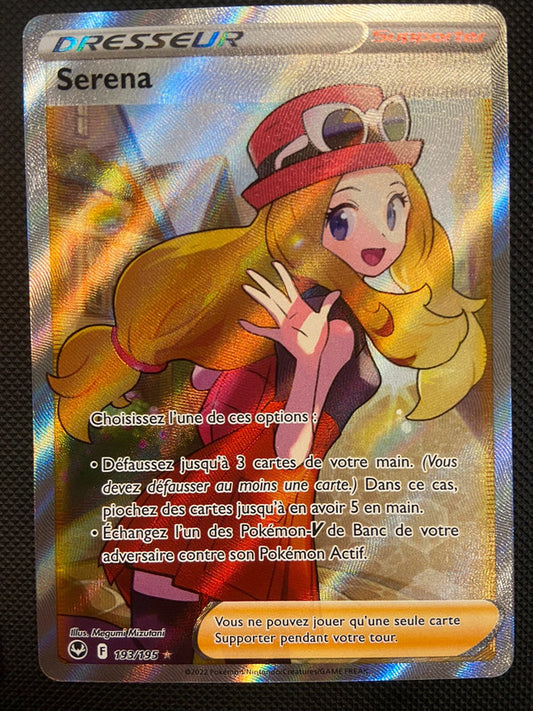 Carte Pokémon Serena FA 193/195 Tempête argentée